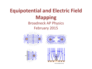 Equipotential and Electric Field Mapping Broadneck Physics March