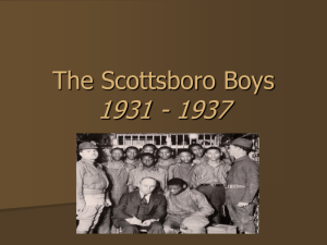 The Scottsboro Boys 1931 - 1937