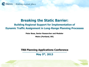 Presentation - 15th TRB National Transportation Planning