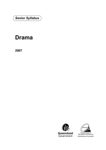 Drama - Queensland Curriculum and Assessment Authority