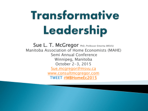 Transformative Leadership - McGregor Consulting Group