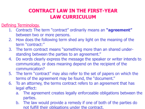 contract theory - UMKC School of Law