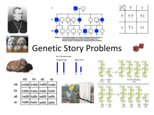Genetic Story Problems