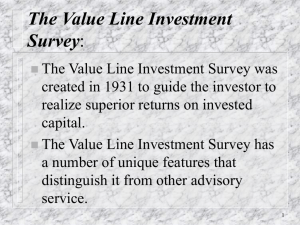 The Value Line Investment Survey: