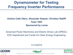 Dynamometer for Testing Frequency Inverter Performance