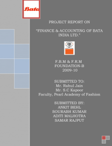 Analysis of Bata Reports
