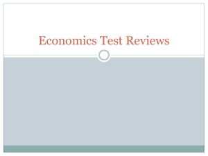 Economics Test Reviews