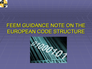 feem guidance note on the european code structure