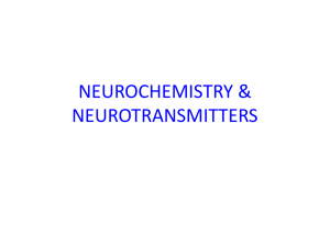NEUROCHEMISTRY & NEUROTRANSMITTERS