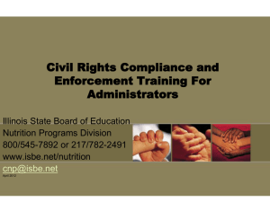 Civil Rights Compliance and Enforcement Training For Administrators