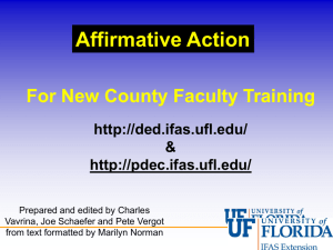 Affirmative Action (PowerPoint Presentation)