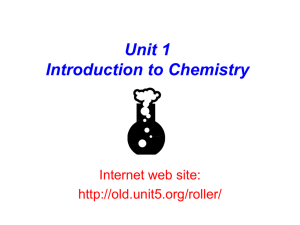 PPT: Introduction to Chemistry