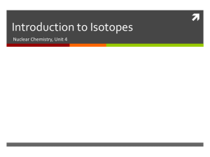 Introduction to Isotopes - MAUHSChemistry