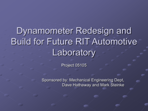Dynamometer Redesign and Build for Future RIT Automotive