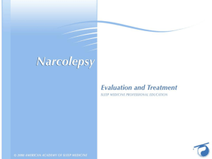 Narcolepsy Slide Set-2008
