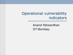 Operational vulnerability indicators - START