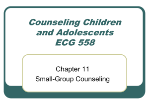Counseling Children and Adolescents ECG 558