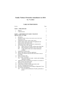 Family Violence Protection Amendment Act 2014