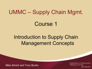 UMMC * Supply Chain Mgmt.
