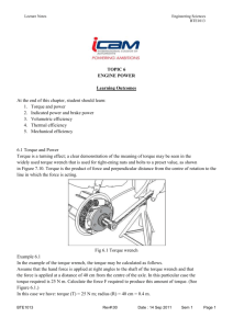 LECTURE NOTES BTE1013 ENGINE POWER Sep2012
