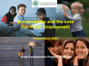 Where youth are employed - Sustainable Business Council