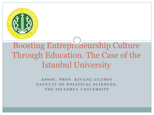 Boosting Enterpreneurship Culture Through Education. The Case of