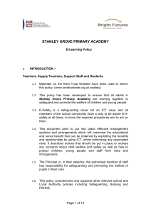 A MODEL E-SAFETY POLICY FOR SCHOOLS AND SERVICES