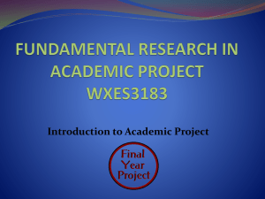 Academic Project II