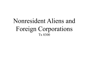 Nonresident Aliens and Foreign Corporations Tx 8300