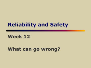 Reliability and Safety