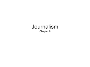 Journalism Chapter 6 - Anderson School District Five