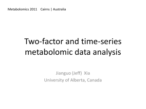 Multi-factor and time-series data analysis