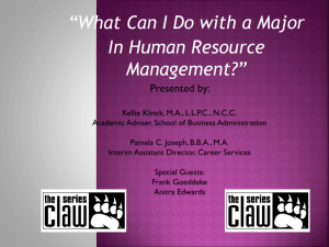 What Can I Do with a Major In Human Resource Management?