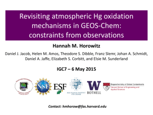 Revisiting atmospheric Hg oxidation mechanisms in GEOS