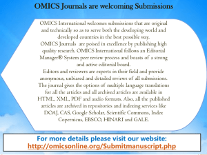 Editor PPT - OMICS International