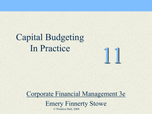 Capital Budgeting In Practice