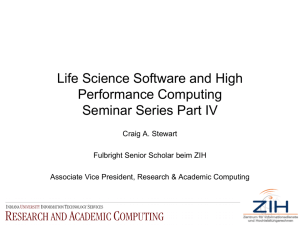 Life Science Software and High Performance