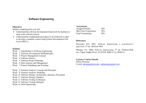Software Engineering Syllabus