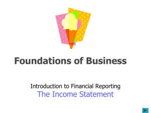 The Income Statement