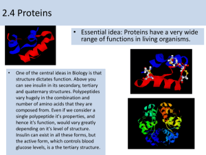 We covered protein formation in our chapter 5