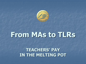 TEACHERS'PAY IN THE MELTING POT