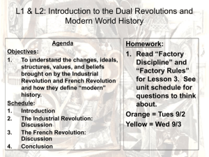 Lesson 1 & 2 - Intro to Dual Revolutions