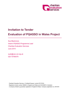 Invitation to Tender - Charities Evaluation Services