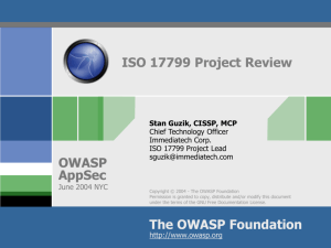 OWASP AppSec 2004 Presentation