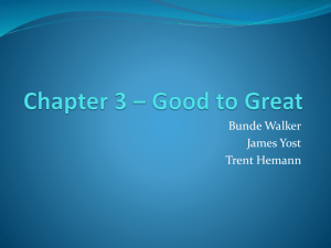 Good to Great Chapter 3 Presentation