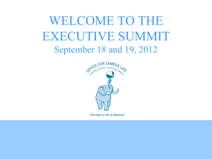 welcome to the annual executive summit