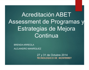 Acreditacion ABET - Unidad de Acreditación y Aseguramiento de la