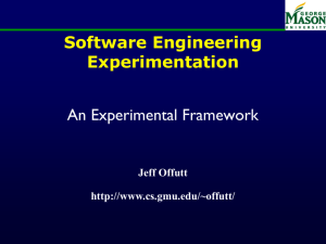An Experimental Framework
