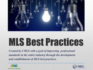 MLS Best Practices