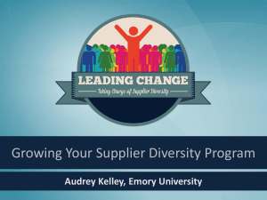 Growing Your Supplier Diversity Program